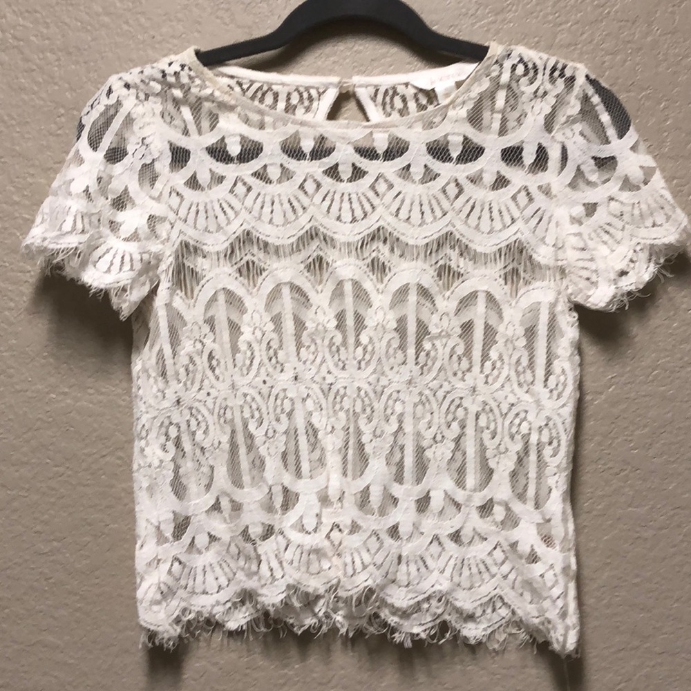 Lace crop top